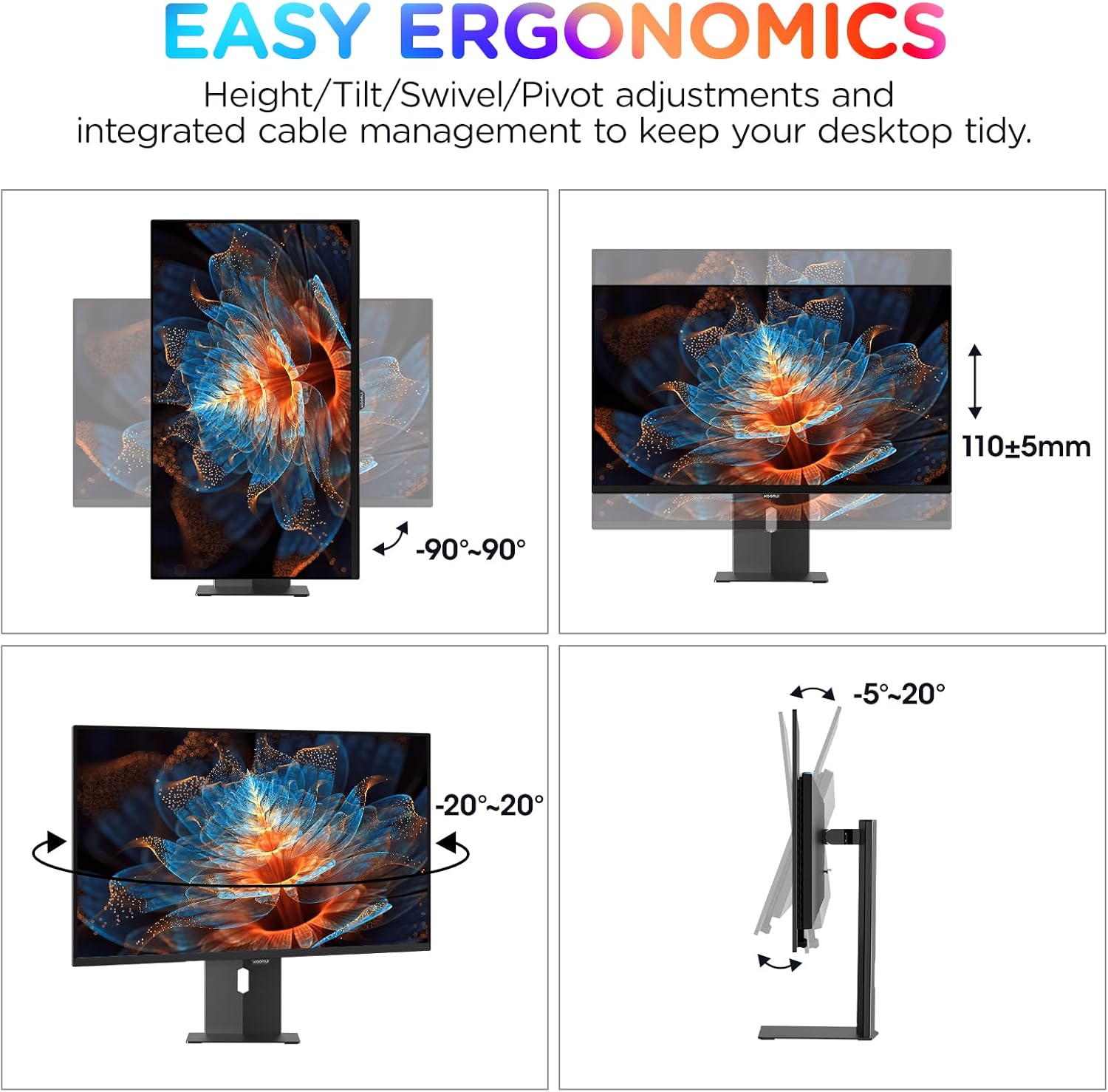 27 inch OLED Gaming Monitor, 240Hz Monitor, 0.03ms, QHD 1440p AdaptiveSync