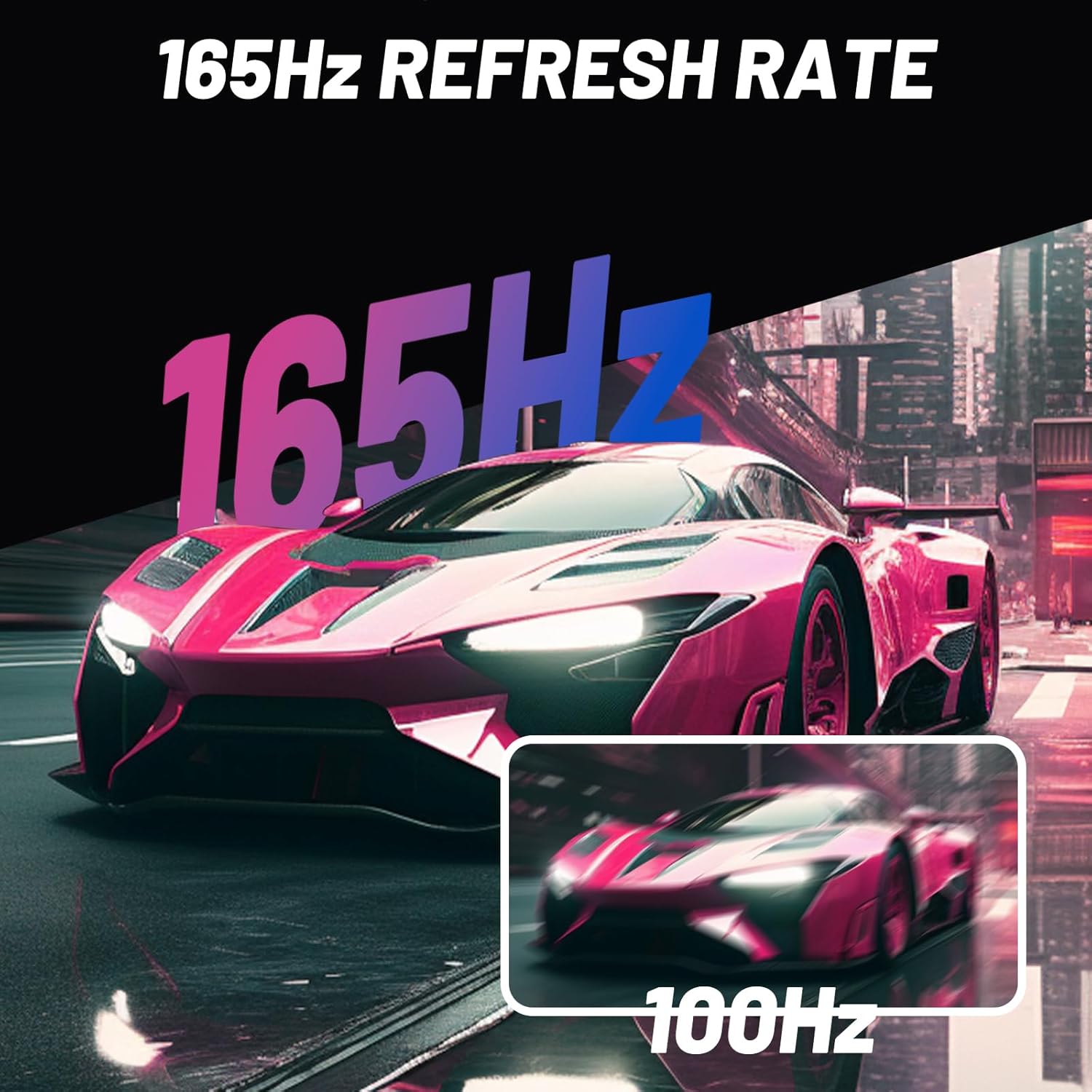 34 Inch Gaming Monitor 1500R, 4K QHD 165hz