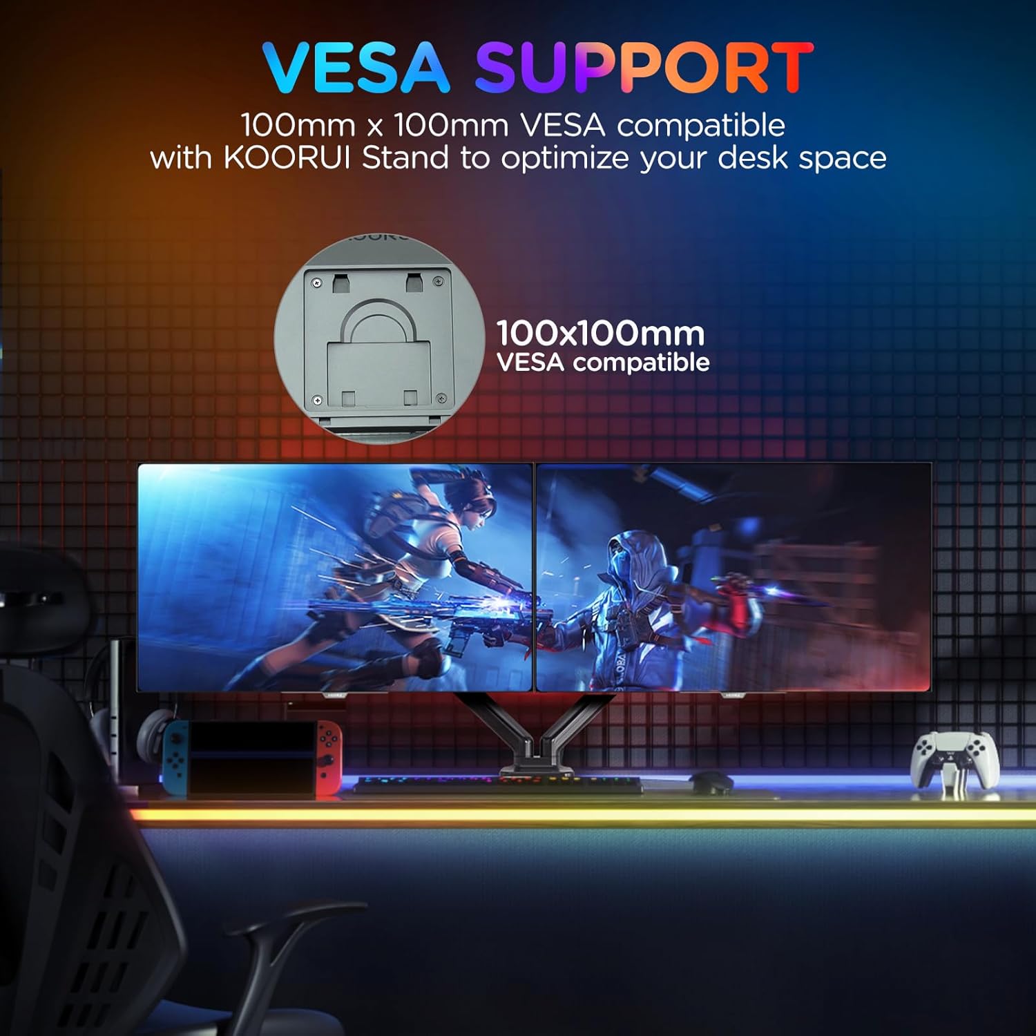 27 inch OLED Gaming Monitor, 240Hz Monitor, 0.03ms, QHD 1440p AdaptiveSync