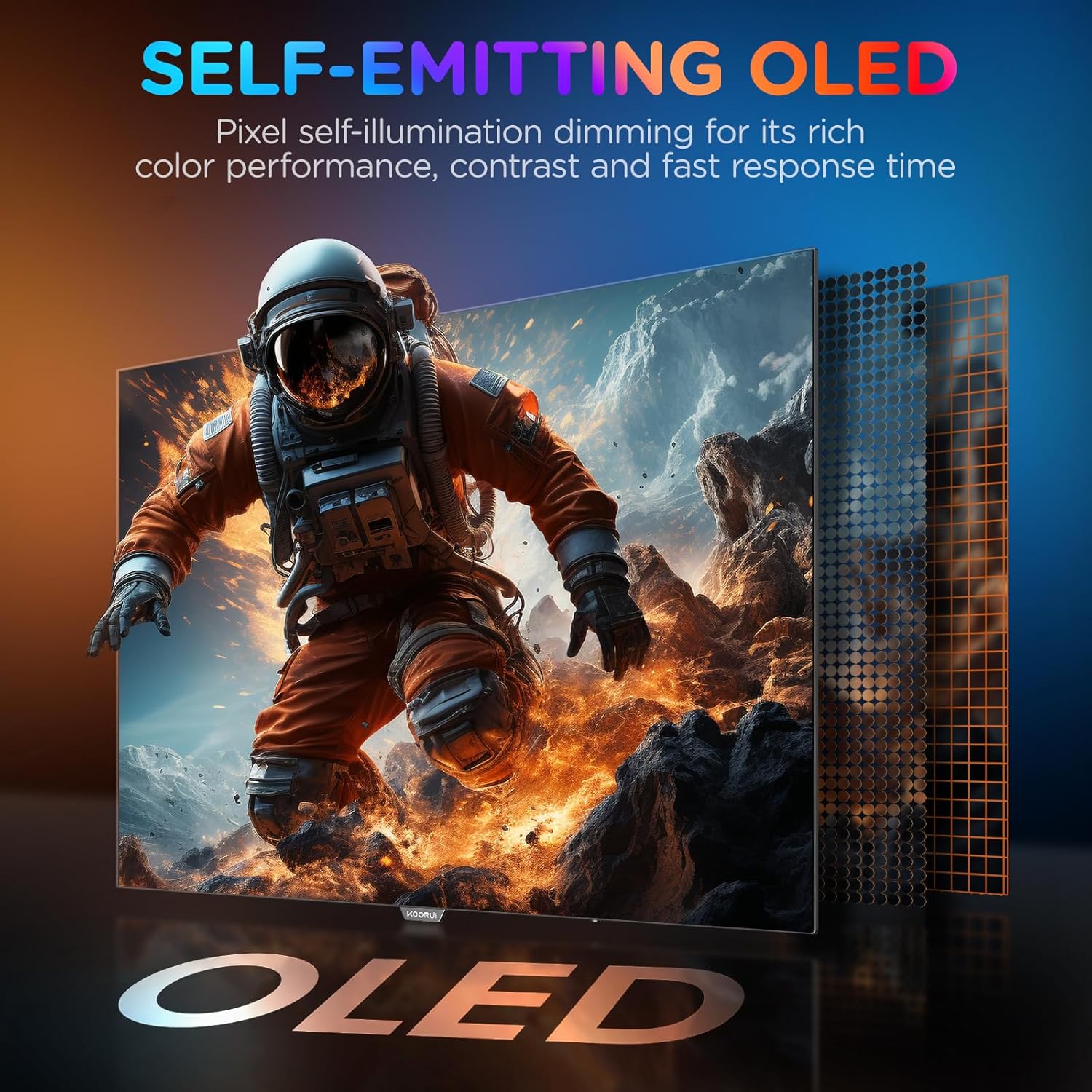27 inch OLED Gaming Monitor, 240Hz Monitor, 0.03ms, QHD 1440p AdaptiveSync