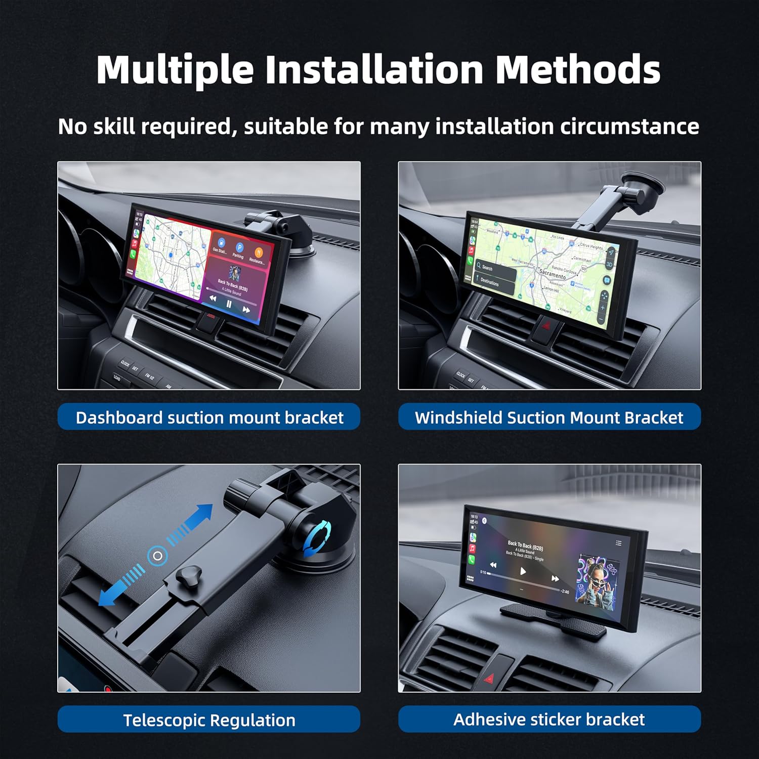 Apple CarPlay Screen – 10.26" Wireless Android Auto Touch Display