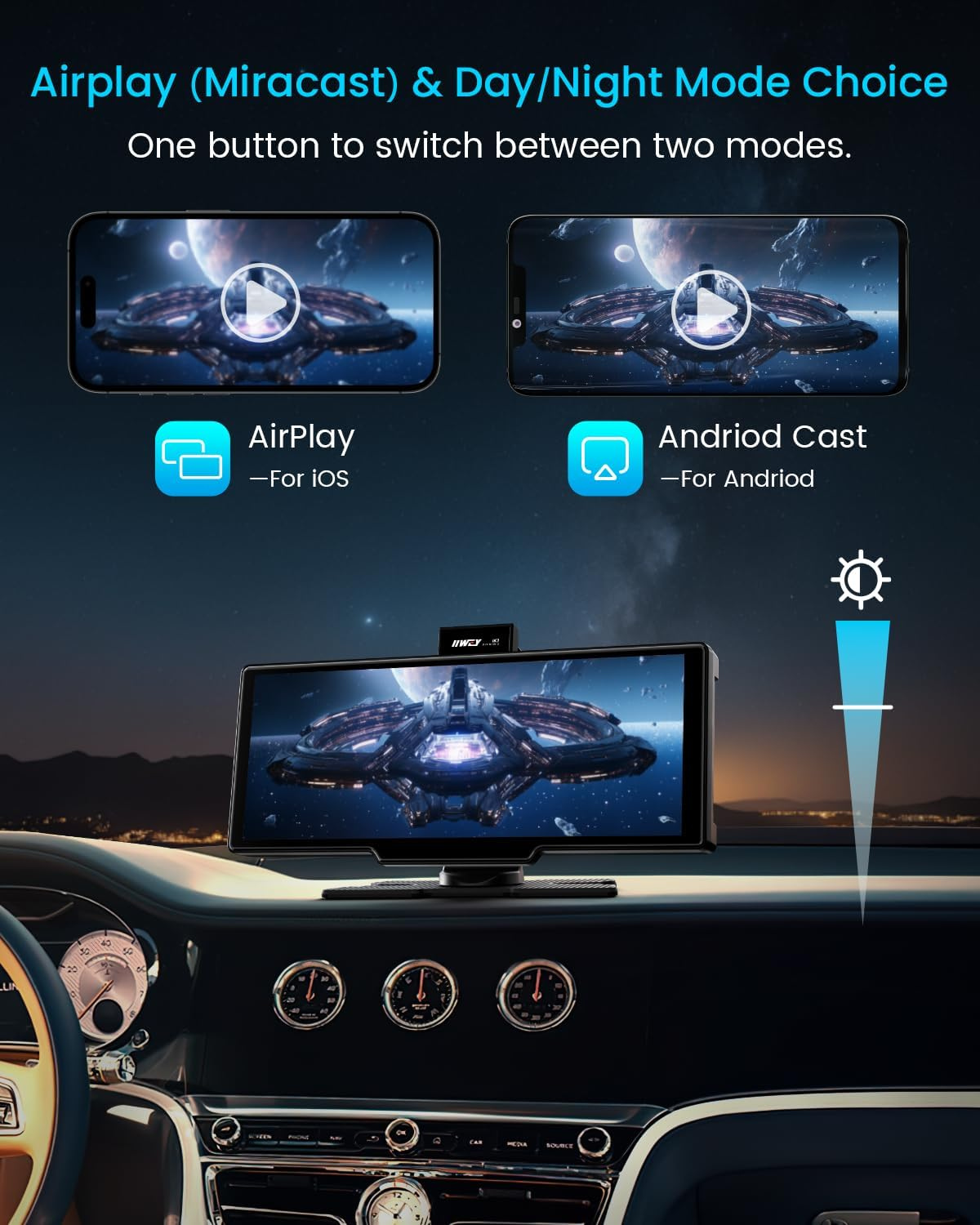 10" Wireless CarPlay & Android Auto Screen – Car Stereo