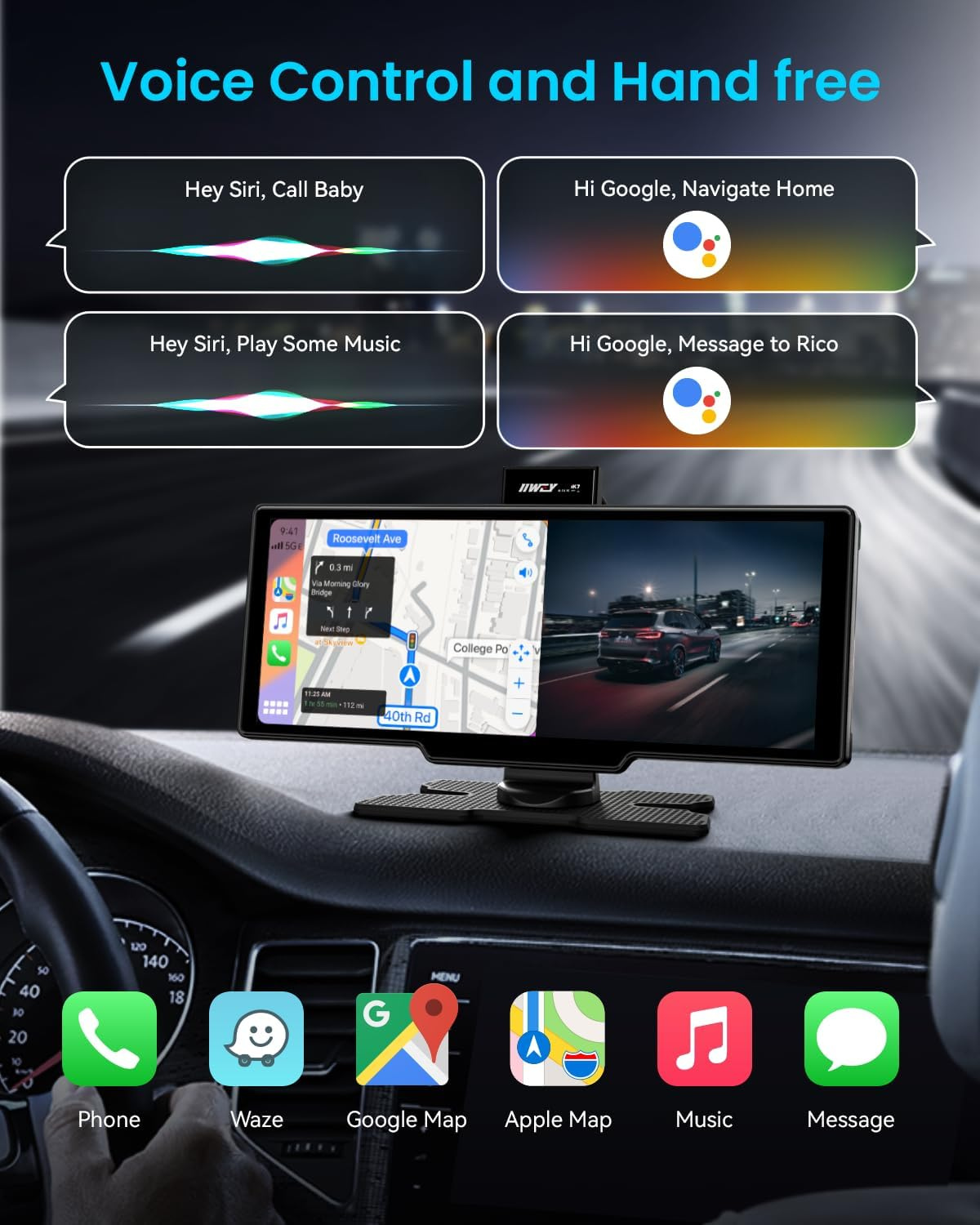 10" Wireless CarPlay & Android Auto Screen – Car Stereo